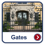 Gates gallery button image. Cedar Rapids fence company fencing contractors Iowa residential commercial double single cantilever roller slide vertical lift vertical pivot ornamental picket decorative chain link security commercial industrial correctional prison manufacturing hinges hardware swing drive way estate perimeter 